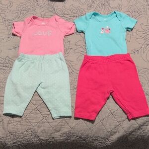 Wonder Nation & Carter's NB Girl Outfits